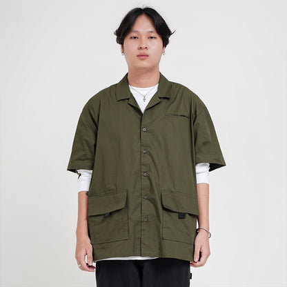 Noforty Project Oversize Short Sleeve Shirt Fame Olive