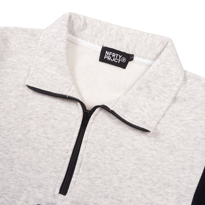 Noforty Half Zip Sweater Jacob Misty Grey