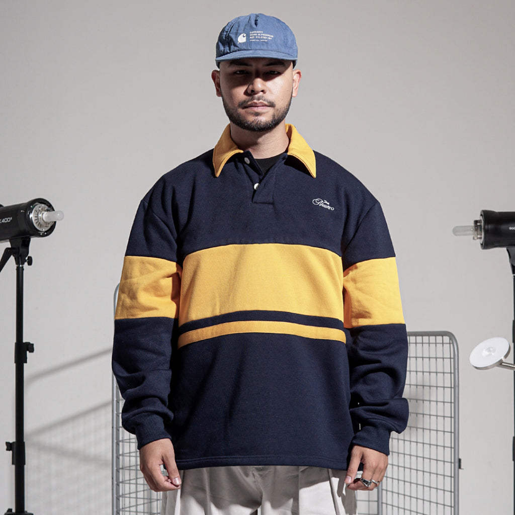 Noforty Newtro Rugby Shirt Navy