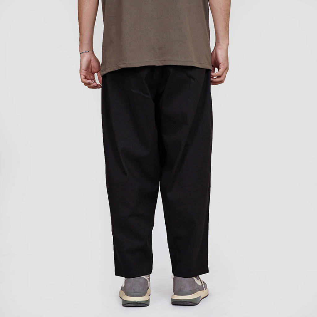 NOFORTY TAPPERED LONG PANTS BLACK