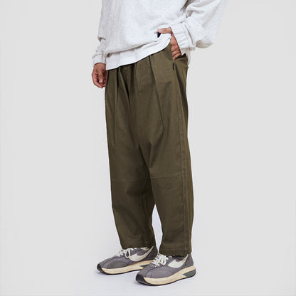 NOFORTY TAPPERED LONG PANTS OLIVE