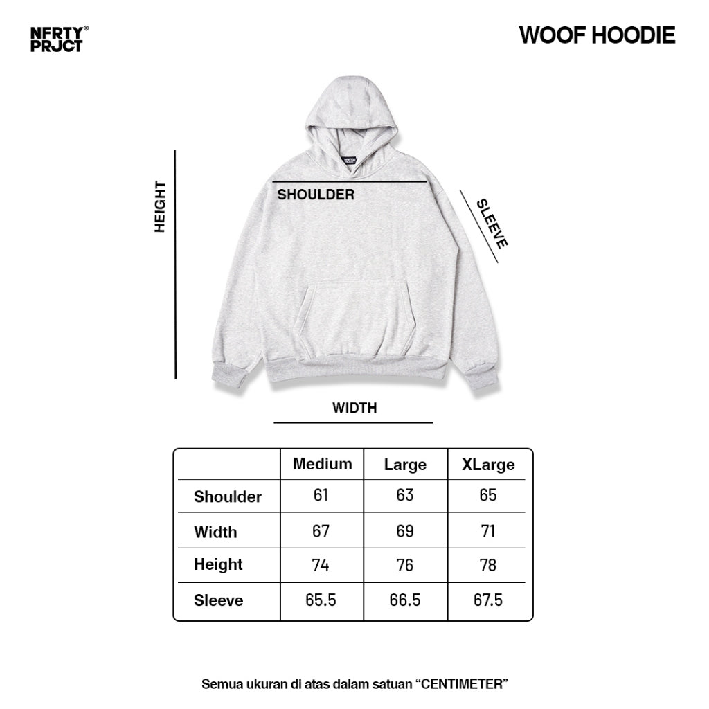 NOFORTY PROJECT - WOOF HOODIE BLACK