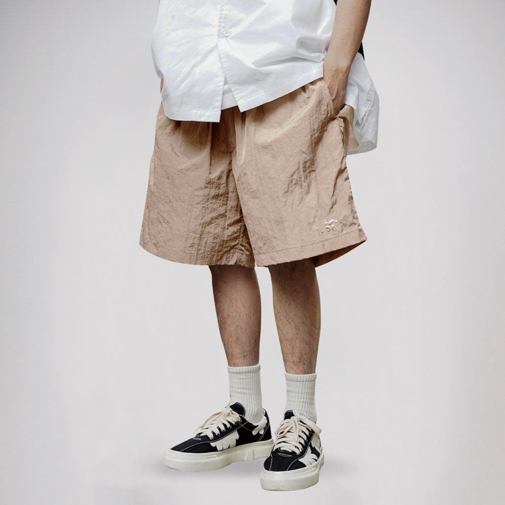 NOFORTY PROJECT - FONTE RELAX SHORT PANTS KHAKI