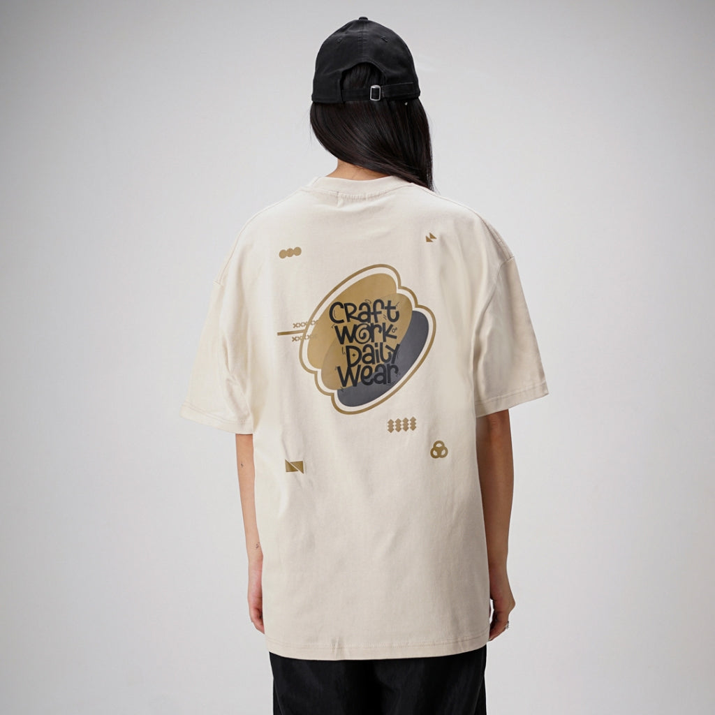 Noforty Oversize Tshirt Cream Trivale