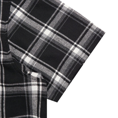 Noforty Project Boxy Oversize Short Shirt Flanel Toffin