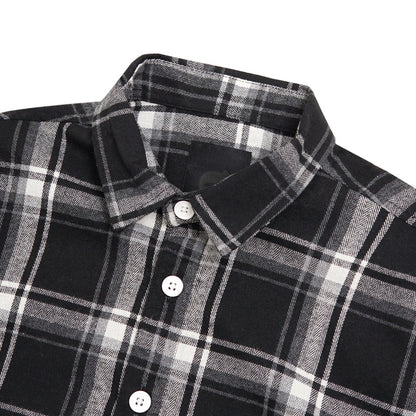 Noforty Project Boxy Oversize Short Shirt Flanel Toffin