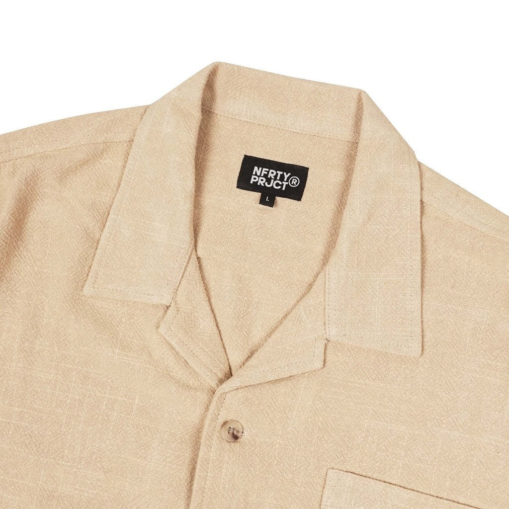 Noforty Oversize Shirt Linen Sora Khaki