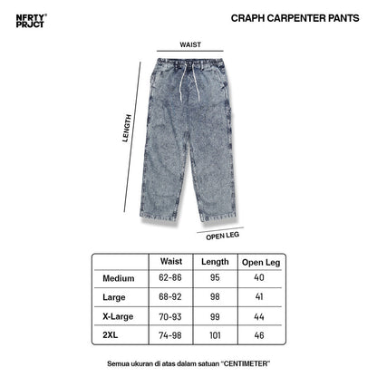 Noforty Project Baggy Pants Craph Black