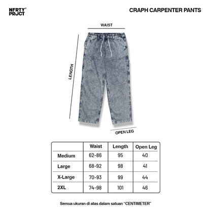 Noforty Project Baggy Pants Craph Light Blue