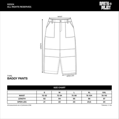 Noforty Project Oversize Long Baggy Pants Navara Black
