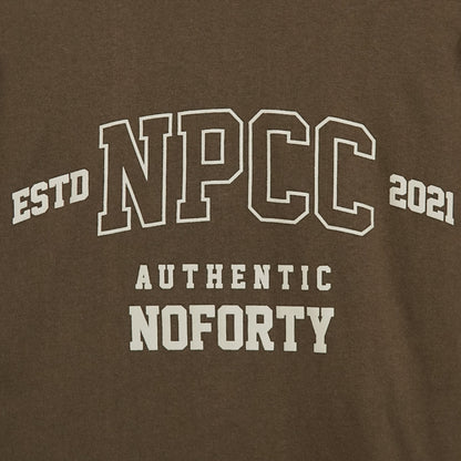 Noforty Project Oversize Tshirt College Brown