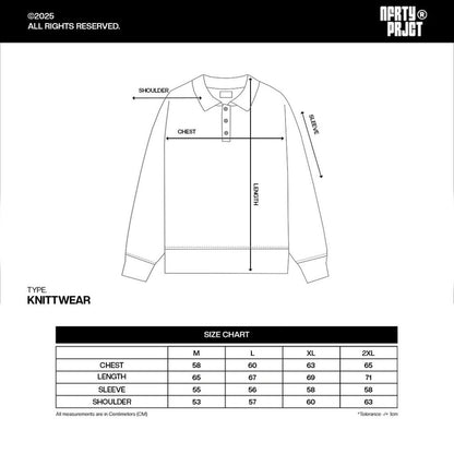 Noforty Project Oversize Sweater Rugby Nismo White