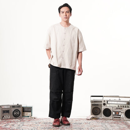 Noforty Project Oversize Long Baggy Pants Navara Black