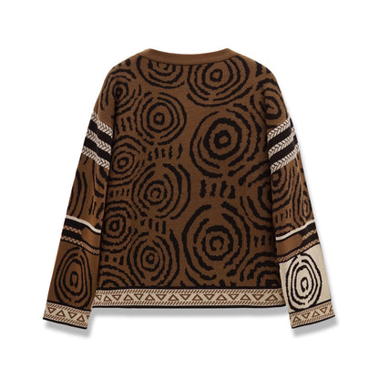 Noforty Project Oversize Knittwear Cardigan Obelum Brown