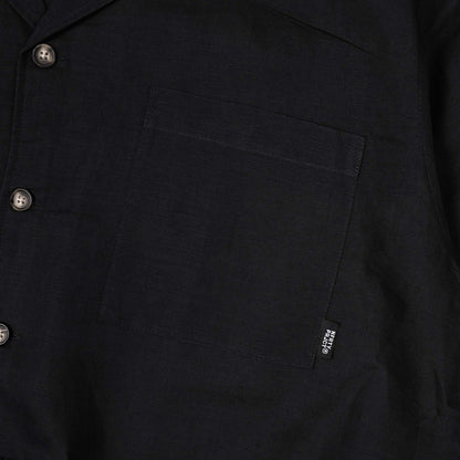 Noforty Oversize Shirt Linen Sora Black