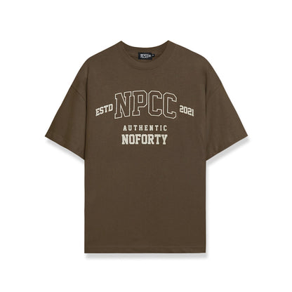 Noforty Project Oversize Tshirt College Brown