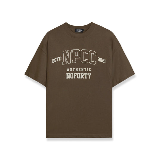 Noforty Project Oversize Tshirt College Brown