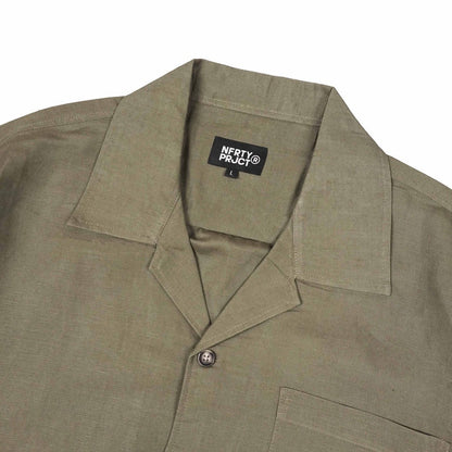 Noforty Oversize Shirt Linen Sora Olive