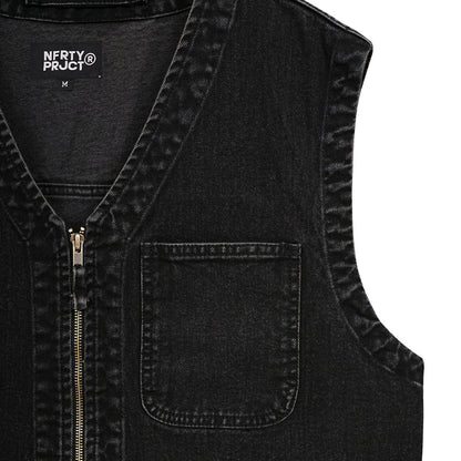 Noforty Project Denim Vest Dolce Black