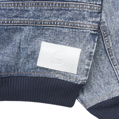 Noforty Project Oversize Bomber Denim Jacket Emphatyc Ice Wash