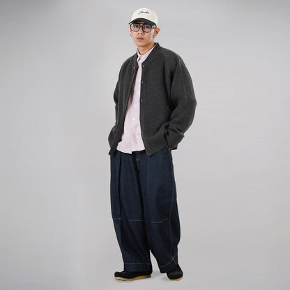Noforty Project Oversize Knittwear Jacket Raijin Grey