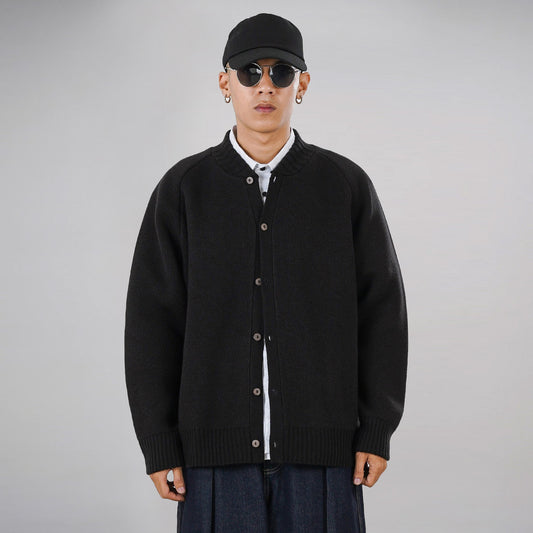 Noforty Project Oversize Knittwear Jacket Raijin Black