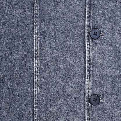 Noforty Project Oversize Short Shirt Denim Lowa Dark Blue