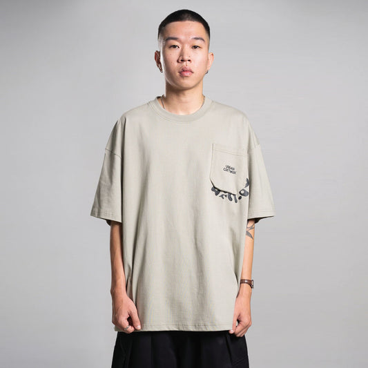 Noforty Project Oversize Tshirt Pards Light Grey