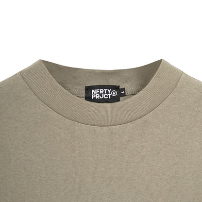 Noforty Project Oversize Long Sleeve Layer Tees Freid Olive