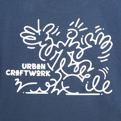 Noforty Project Oversize Tshirt Human Blue