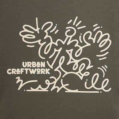 Noforty Project Oversize Tshirt Human Green