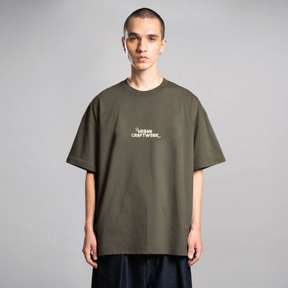 Noforty Project Oversize Tshirt Human Green
