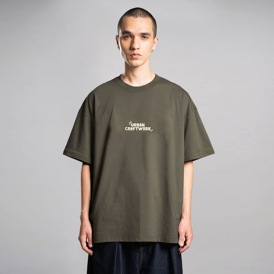 Noforty Project Oversize Tshirt Human Green
