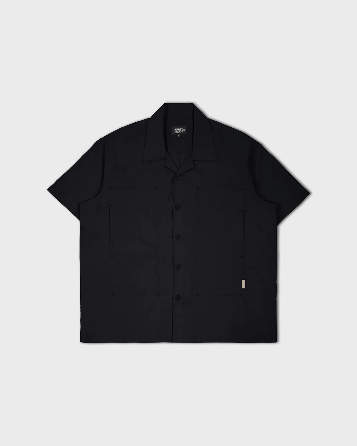 Kemeja Bowling Oversize Yaba Shirt Black